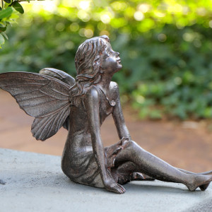 Rosetta the Fairy - Garden Fairy Sculpture, decorative lighting accessory