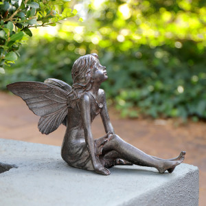 Rosetta the Fairy - Garden Fairy Sculpture, designed as a standalone ornament for adding character to an interior
