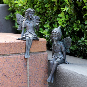 Perry the Pixie - Garden Fairy Sculpture, designed as a standalone ornament for adding character to an interior