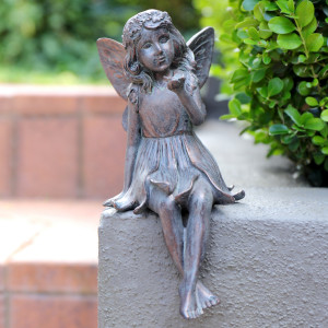 Holly the Fairy - Garden Fairy Sculpture, designed as a standalone ornament for adding character to an interior