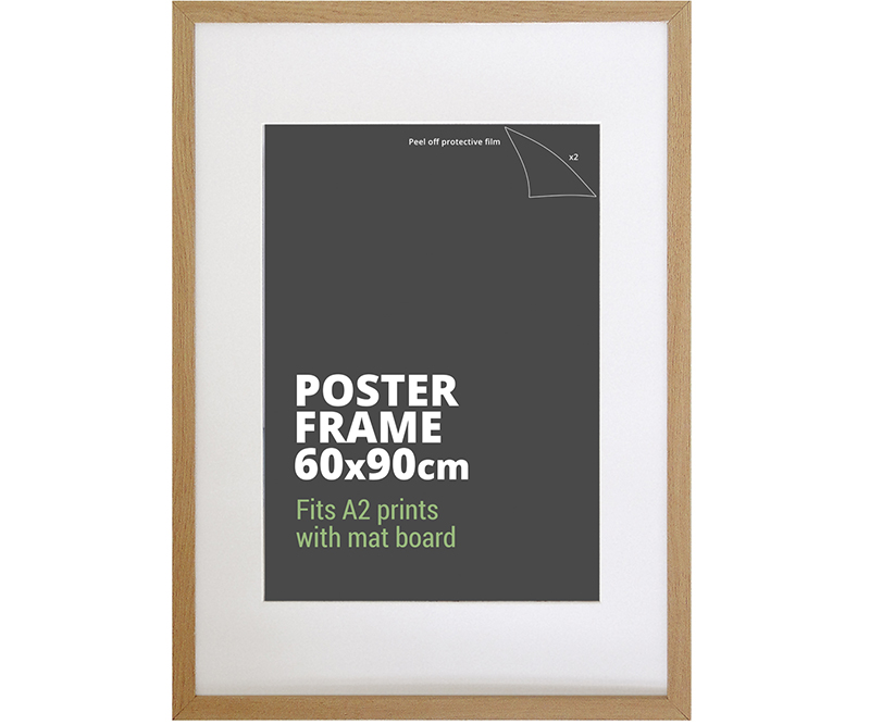 American Oak Poster Frame 90x60cm Picture Frame