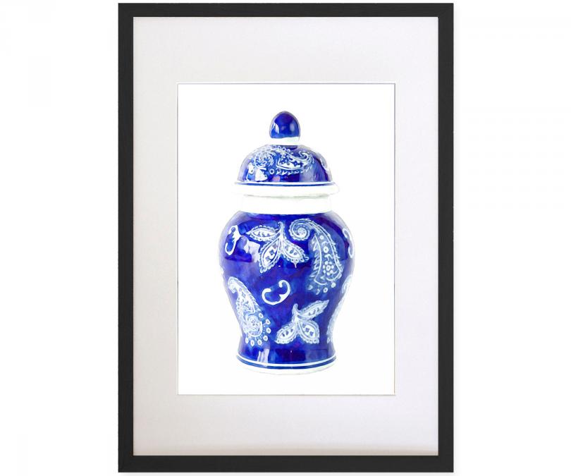 Pascal Ginger Jar Print - Framed