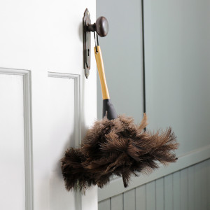 Ostrich Feather Duster 35cm, designed to assist with everyday dusting, sweeping or surface cleaning