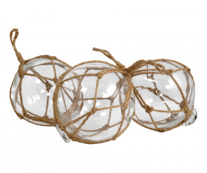 Large Set 3 Seven Seas Fishing Floats, shown as a standalone product for clear identification
