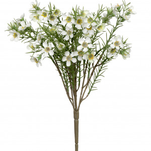 Morning Pearl Wax Flower Spray, decorative flowers or foliage for vase styling
