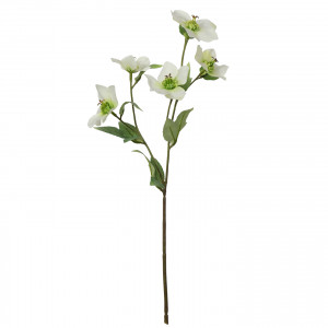 Set 3 White Hellebore Flower Sprays, designed to add lasting floral or foliage detail to an interior display