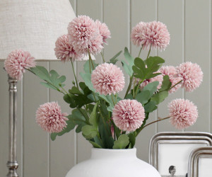 Set 5 Pink Kiku Chrysanthemum Stems