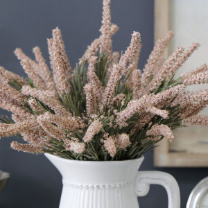 Set 3 Pink Heather Flower Sprays, decorative flowers or foliage for vase styling