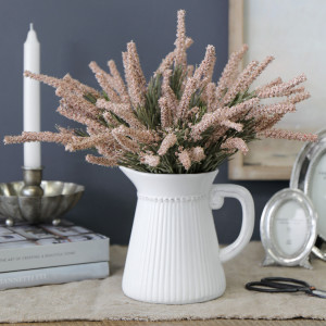 Set 3 Pink Heather Flower Sprays, a decorative botanical stem or arrangement for styling in a vase