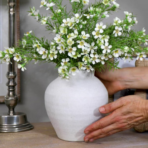 Morning Pearl Wax Flower Spray