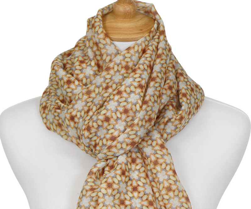 Pascal Yellow Tassel Scarf