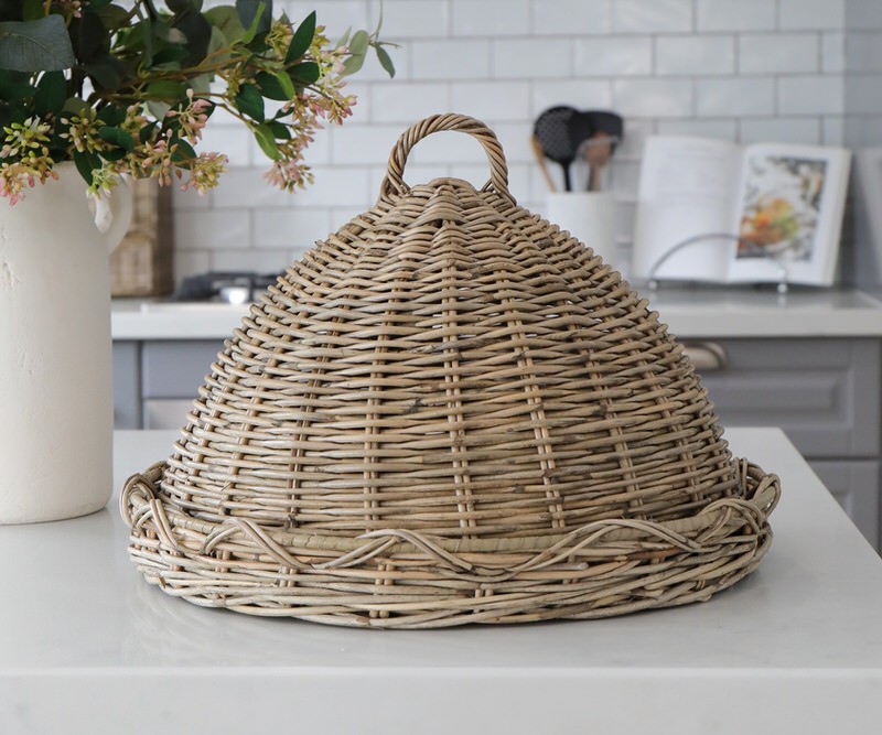 Casa Rattan Food Cover with Tray