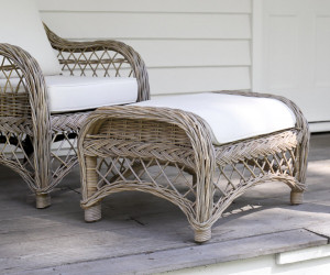 Camden Rattan Footstool