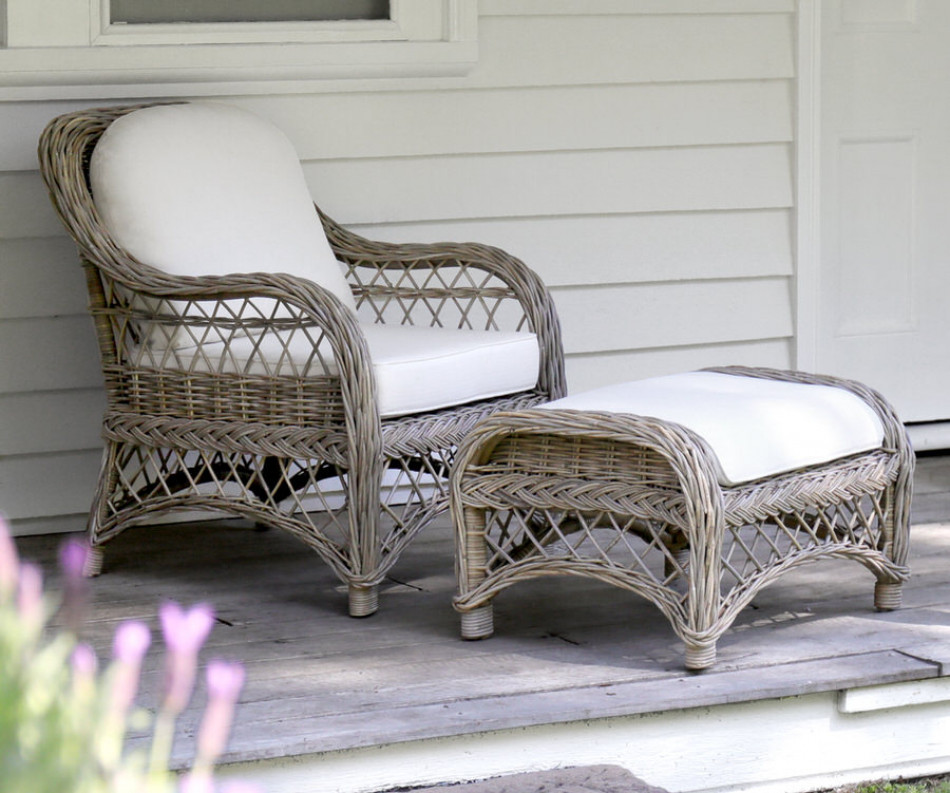 Camden Rattan Footstool