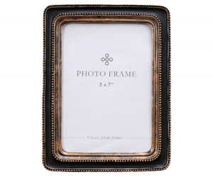 Pembroke Beaded Photo Frame Black 5x7