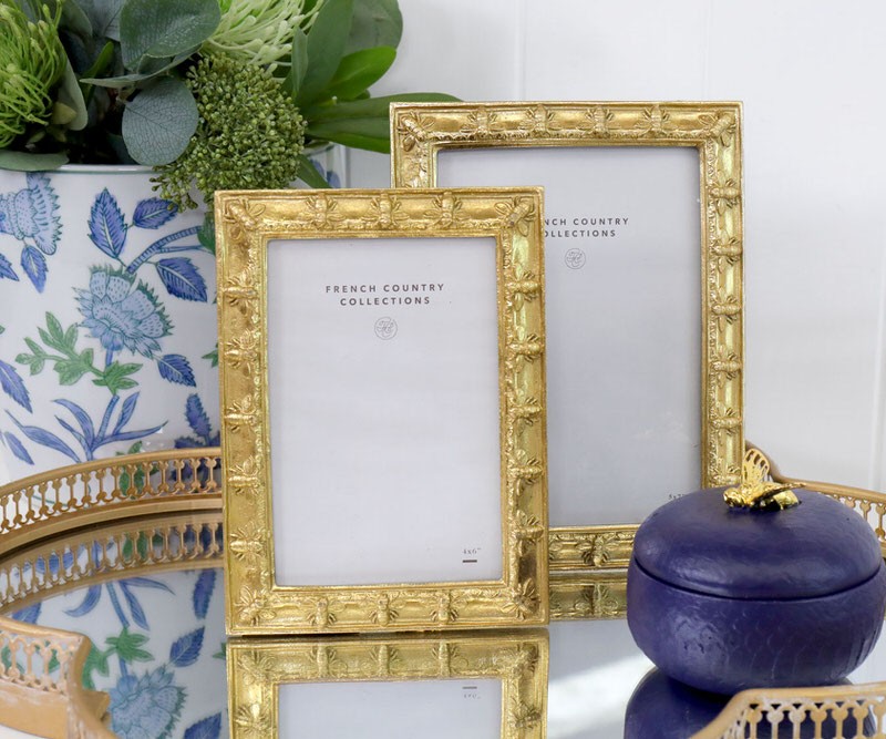 Abeille Gold Photo Frame - 6x4inch