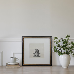 Willoughby Black & Gold Gallery Wall Frame - 8x8", designed to display a favourite photograph or small artwork