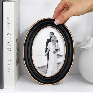 Vera Black & Gold Photo Frame 4x6"