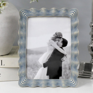Biarritz Blue Waves Photo Frame 5x7"