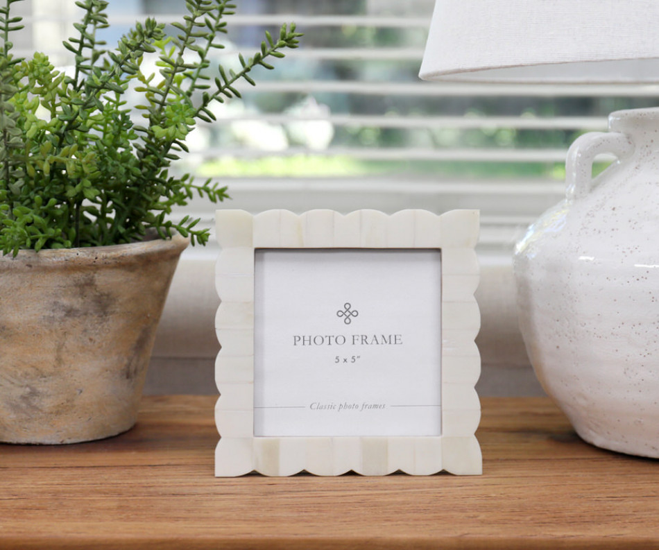 Laura Cream Bone Photo Frame 5x5