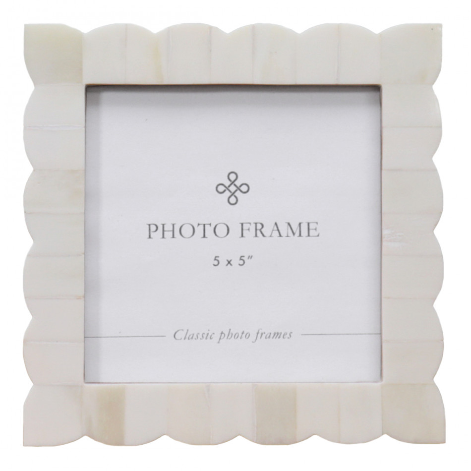 Laura Cream Bone Photo Frame 5x5