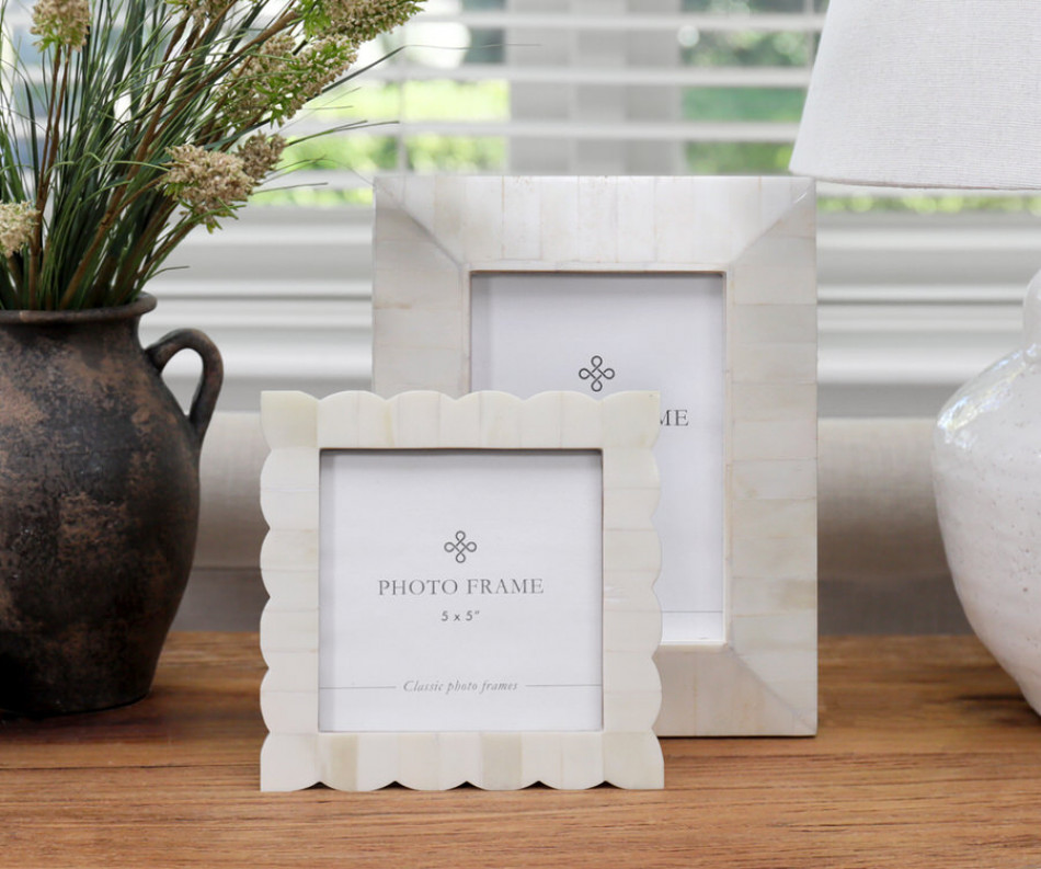 Laura Cream Bone Photo Frame 5x5