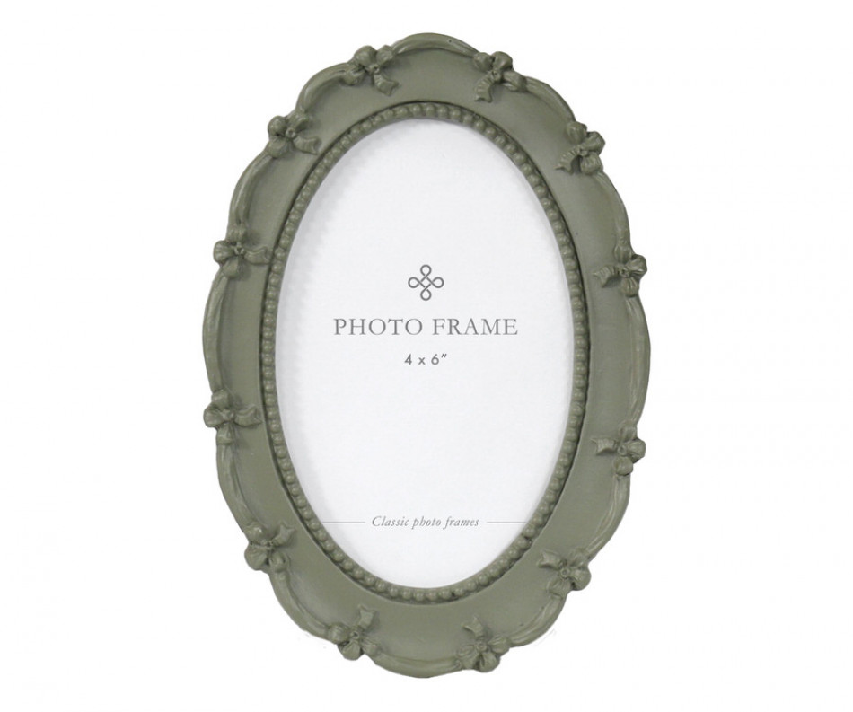 Ophelia Green Oval Photo Frame 4x6