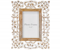 Rosina Carved White Photo Frame 4x6