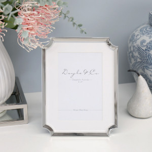 Marceau Silver Photo Frame 4x6", designed to display a favourite photograph or small artwork