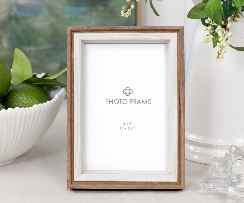 Modern Fluted Texture Silver Photo Frame, Size-4x6