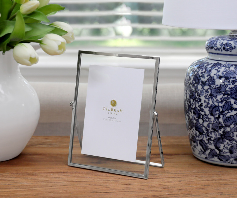 Stella Silver Easel Photo Frame 4x6