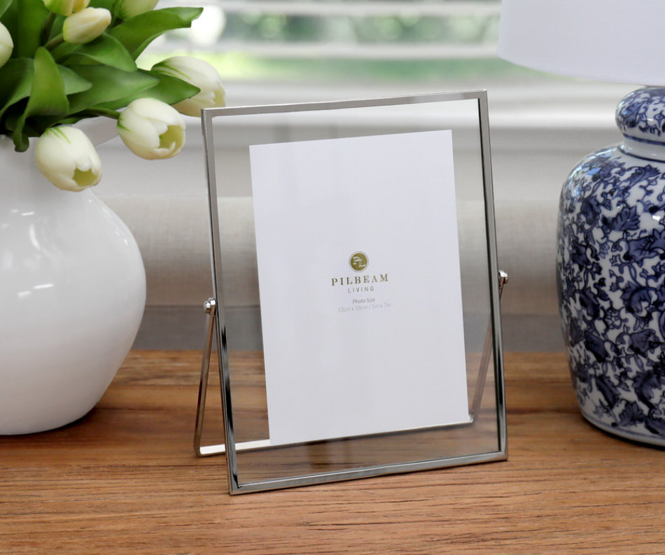 Stella Silver Easel Photo Frame 5x7
