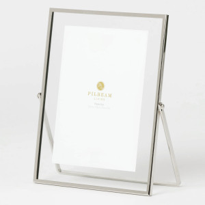 Stella Silver Easel Photo Frame 5x7", a display frame for a photograph or print