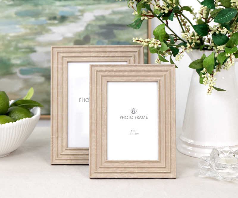 Florence Fluted Birch Photo Frame 4x6"