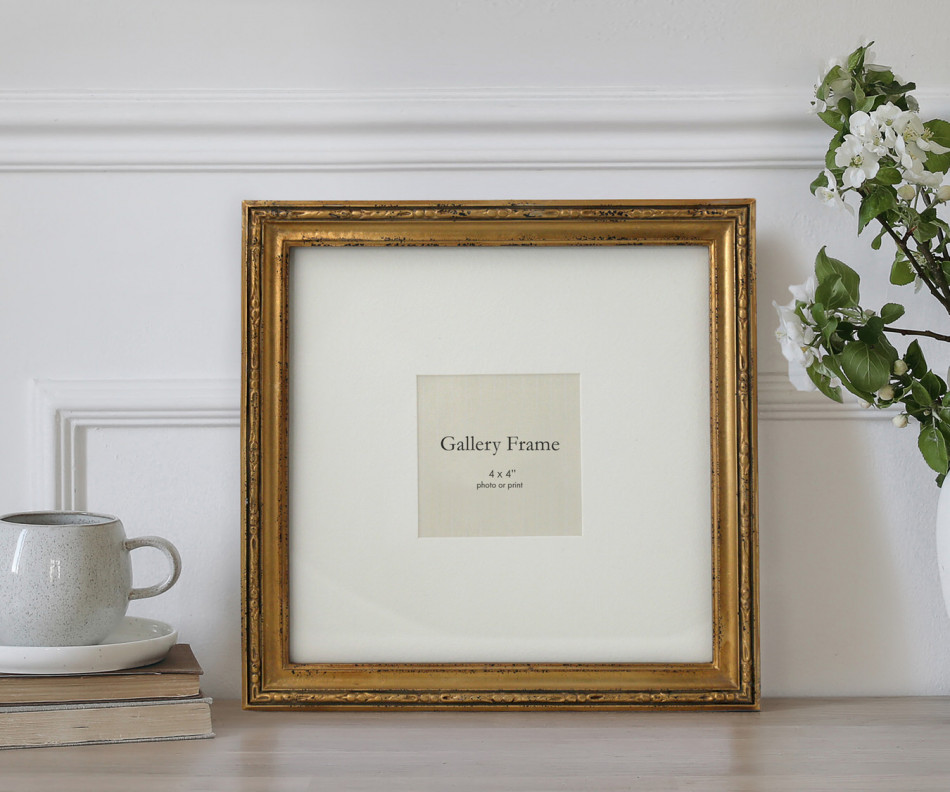 Hanover Antique Gold Gallery Picture Frame - 4x4