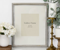 Kesby Silver Braid Picture Frame - 8x10 inch