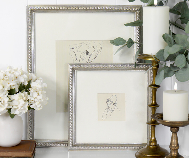 Kesby Silver Braid Picture Frame - 4x4