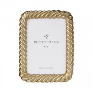 Belgrave Gold Rope Photo Frame 5x7", a display frame for a photograph or print