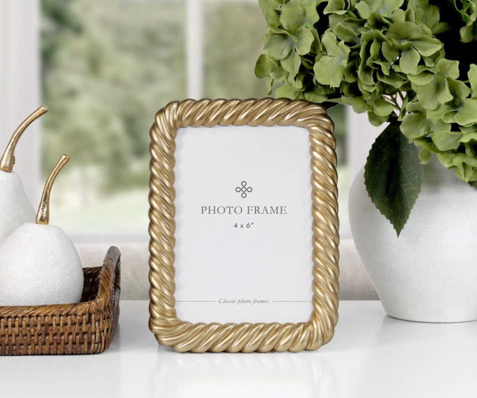 Belgrave Gold Rope Photo Frame 5x7