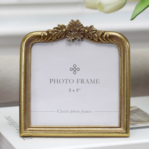 Clarissa Gold Arch Photo Frame 5x5"