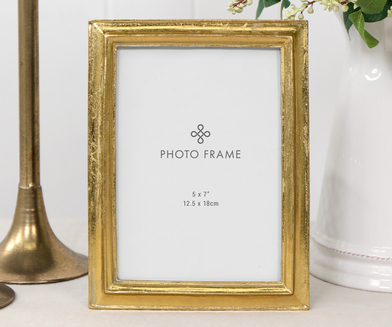 Hepburn Bevelled Gold Photo Frame - 5x7"