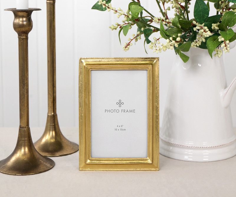 Hepburn Bevelled Gold Photo Frame - 4x6