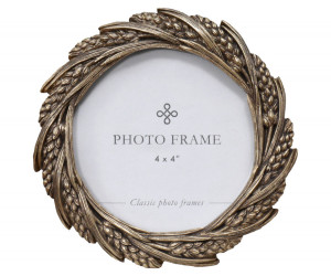 Antique Gold Wreath Photo Frame 4x4