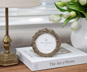 Antique Gold Wreath Photo Frame 4x4
