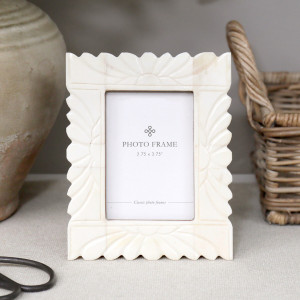 Camille Ivory Carved Photo Frame Mini