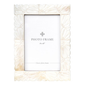 Camille Ivory Carved Photo Frame 4x6