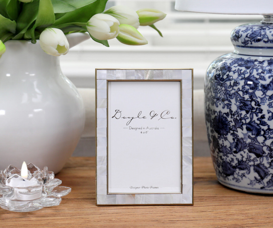 Belle Mother of Pearl Photo Frame 4x6