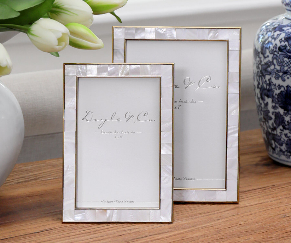 Belle Mother of Pearl Photo Frame 4x6