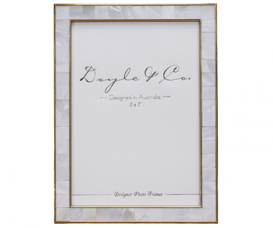 Belle Mother of Pearl Photo Frame 5x7