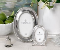 Narcisse Oval Silver Photo Frame - Petite